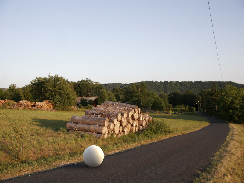 Camera mapping van een virtuele bal