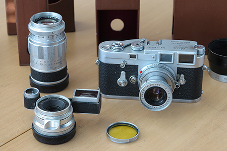 Leica M3 met 35, 50 en 90 mm