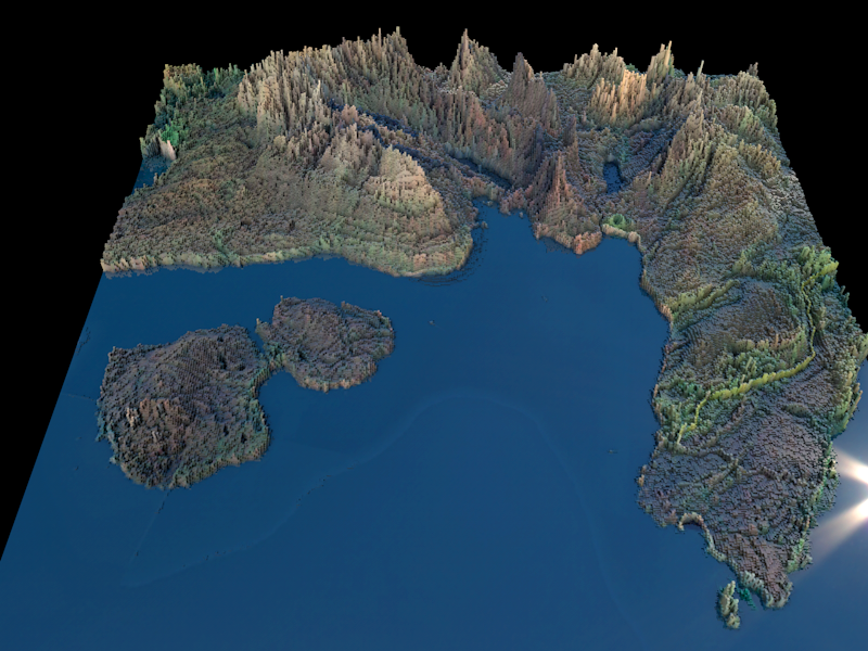 Loch Coruisk (hair landschap)