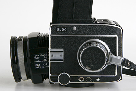 Rollei SL 66 met neig/tilt optie